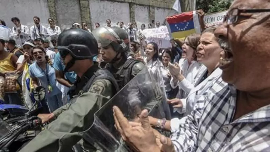 Una de las protestas en Venezuela