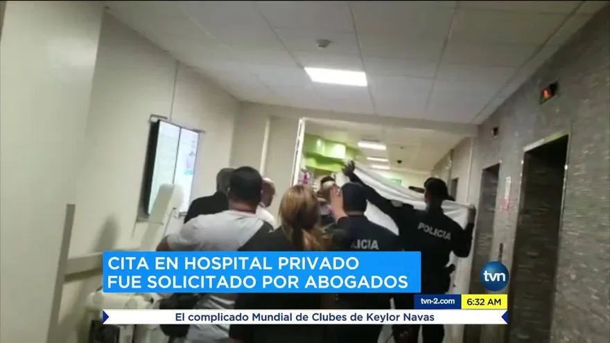 Trasladan a Martinelli al Hospital Santo Tomás