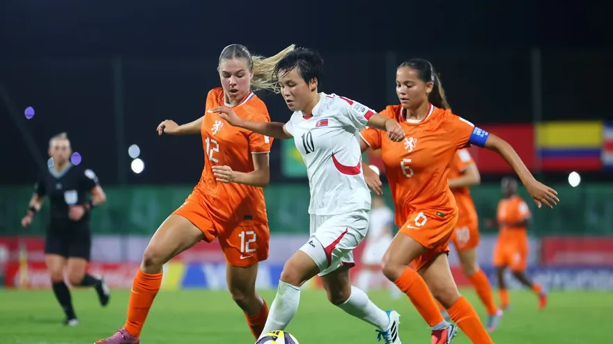 Corea del Norte y Países Bajos durante el Mundial Femenino Sub-17