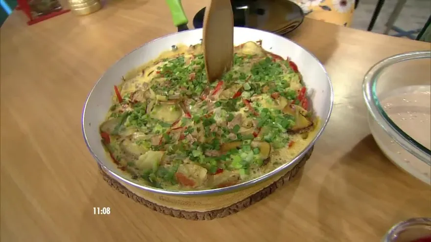 Tortilla de papas y atún