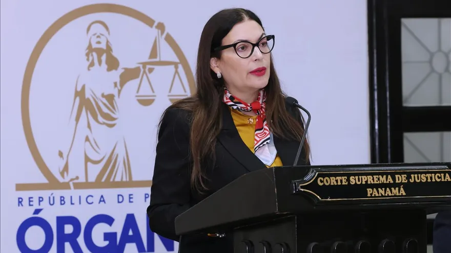 La magistrada presidenta de la Corte Suprema de Justicia, María Cristina Chen Stanziola.