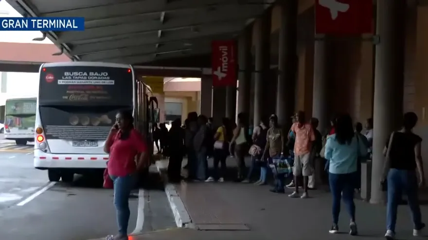 Pocos buses en la terminal de Albrook