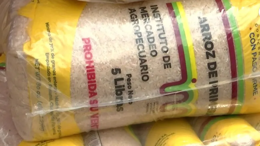 Imagen del arroz que se comercializa en el IMA.