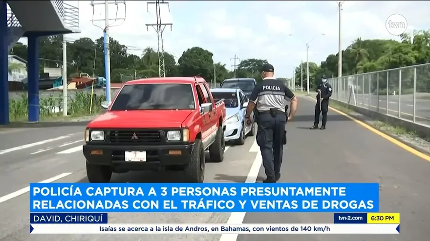 La Policía Nacional realiza operativo durante fin de semana de cuarentena Chiriquí