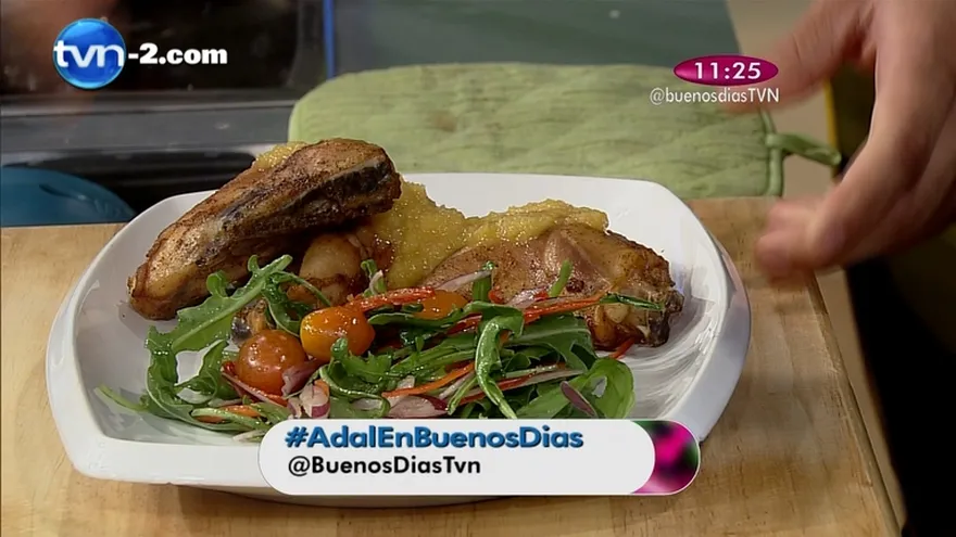 Receta - (Argimiro en compañía de Adal Ramones en la cocina) Pollo Glaseado en salsa Spicy de Mango y Miel