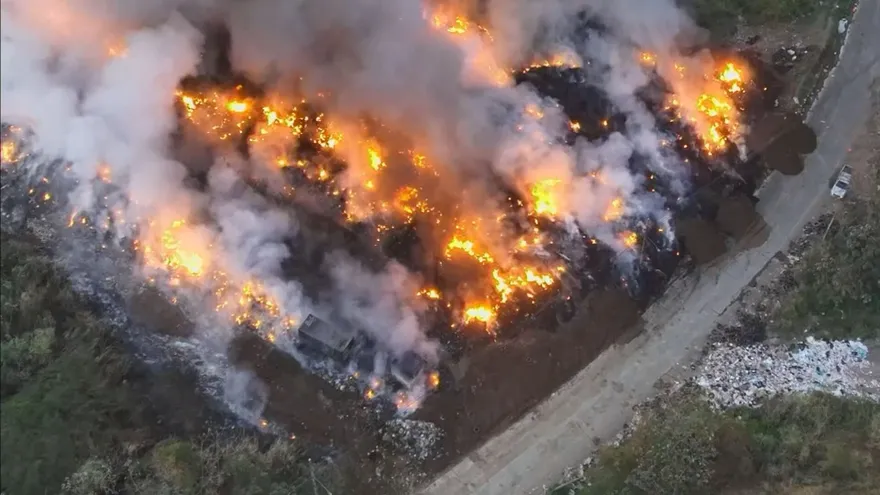 Incendio en cerro Patacón