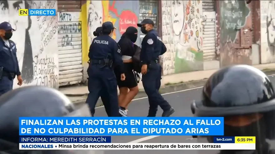 Varios detenidos en protesta contra fallo en caso Arquesio Arias