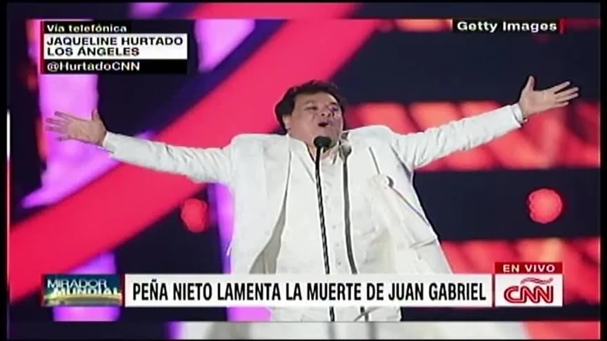 Cantante mexicano Juan Gabriel muere de un infarto en California