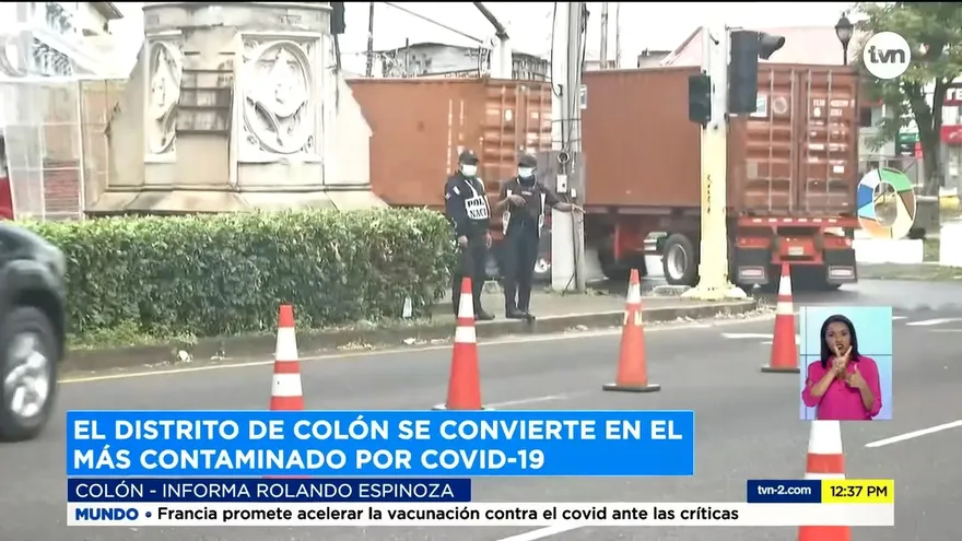 Colón, el distrito con más casos de COVID-19 del país