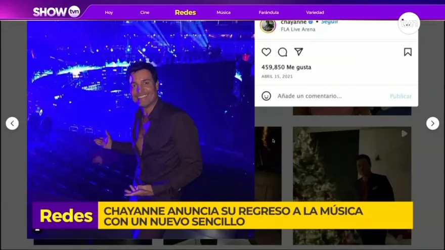 Chayanne anuncia a través de sus redes sociales su regreso a la música