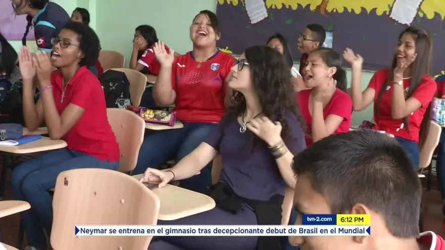 Alumnos del Remón Cantera apoyan a la Selección