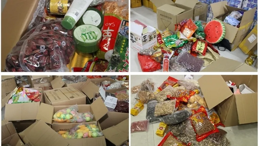 Decomisan mercancía sin registro sanitario cerca del Rod- Carew. Fotografía cortesía/ www.ana.gob.pa