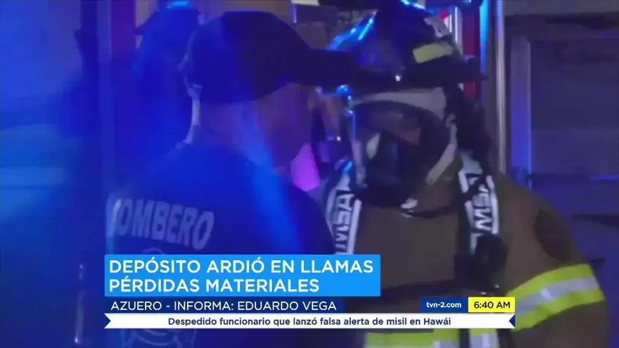 Bomberos atienden incendio en un local comercial en Chitré