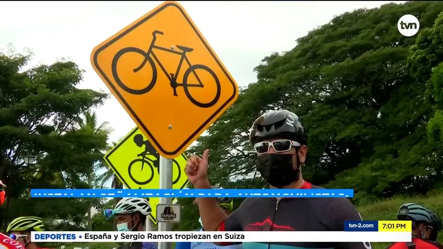 Ciclistas realizan campaña para concientizar