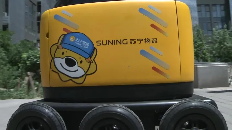 El robot repartidor llega a China