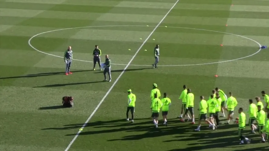 Primer entrenamiento de Zinedine Zidane como técnico del Real Madrid