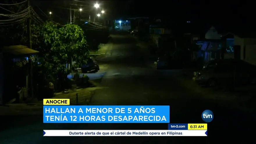 Hallan a menor de cinco años reportada como desaparecida