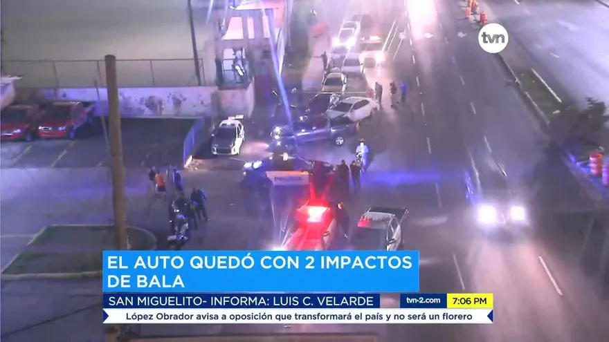 Se registran disparos y accidente de un vehículo en Las 500