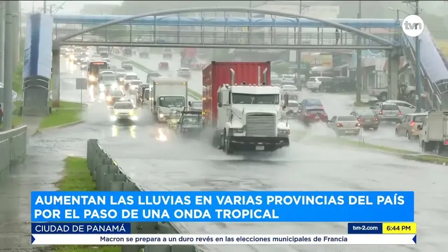 Aumentan las lluvias en el país por el paso de Onda Tropical