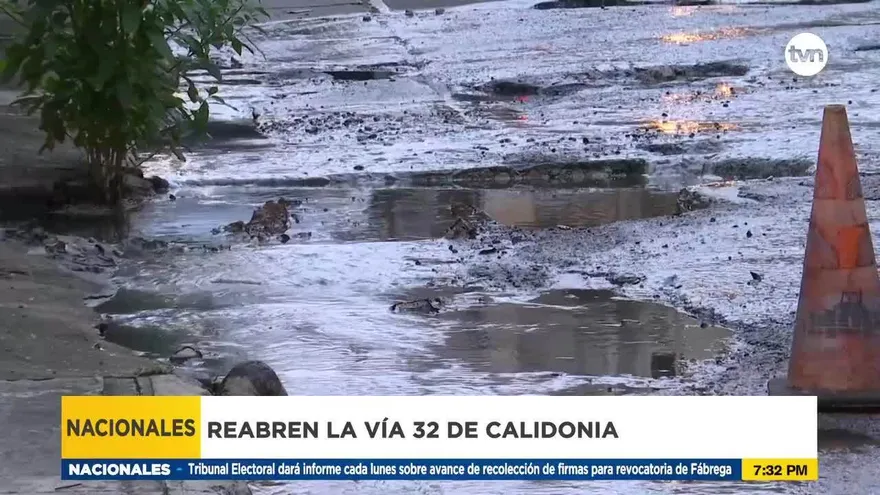 Reparan calle junto a la piscina Adán Gordón