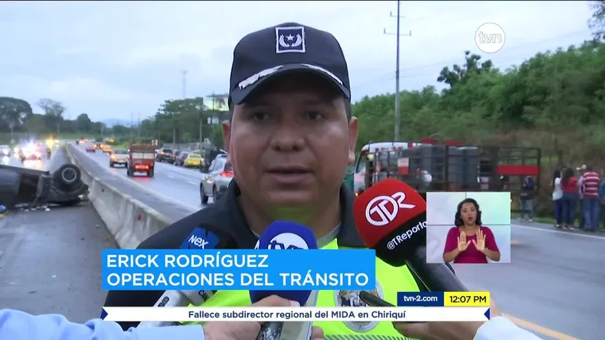 Muere funcionario en accidente de tránsito en Chiriquí