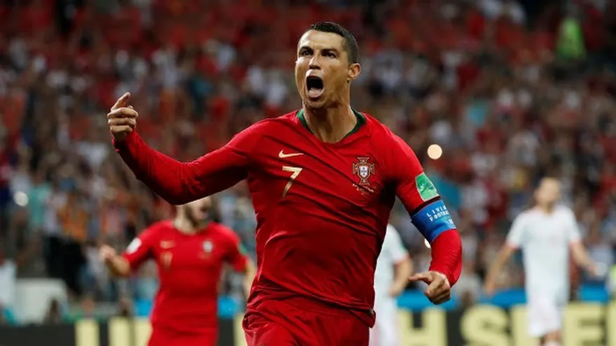 Gol de Cristiano Ronaldo. Portugal 1 - 0 España