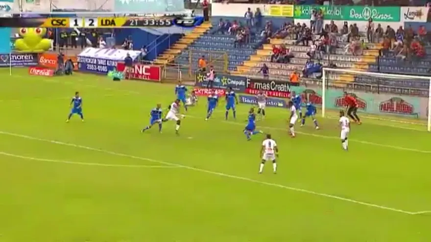 Anotación de Harold Cummings con Liga Deportiva Alajuelense