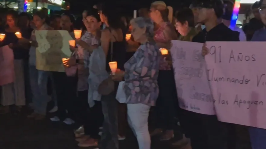 Vigilia en Chitré por traslado de adultos al Hogar María Auxiliadora