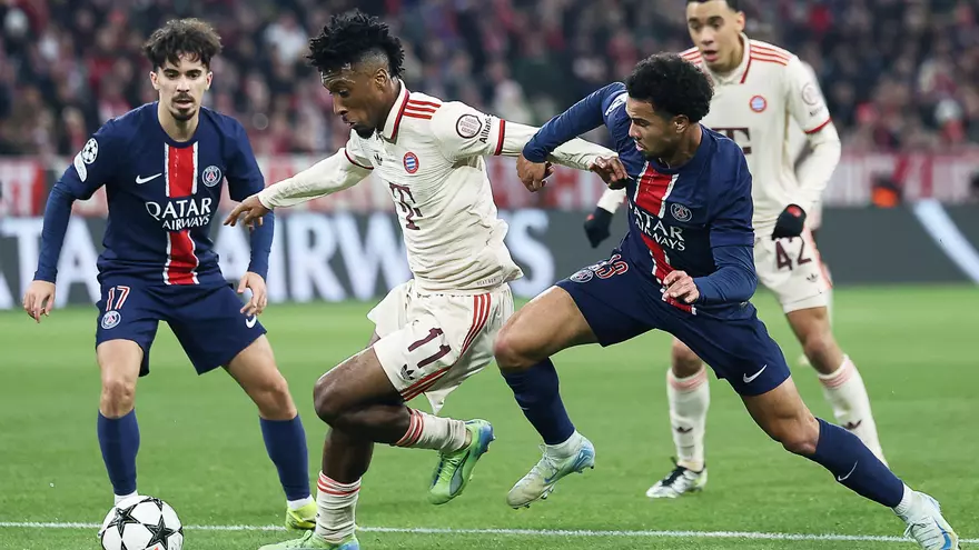París Saint Germain y Bayern Múnich en acción