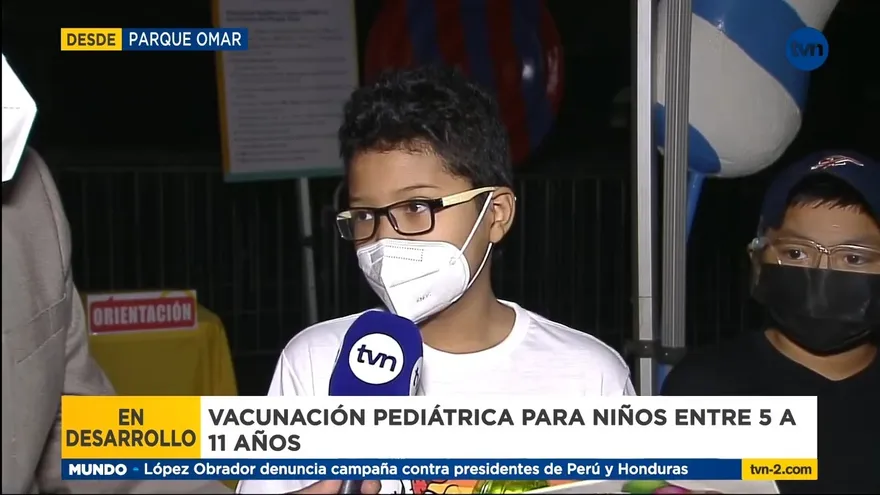 Jornada de vacunación pediátrica en el Parque Omar