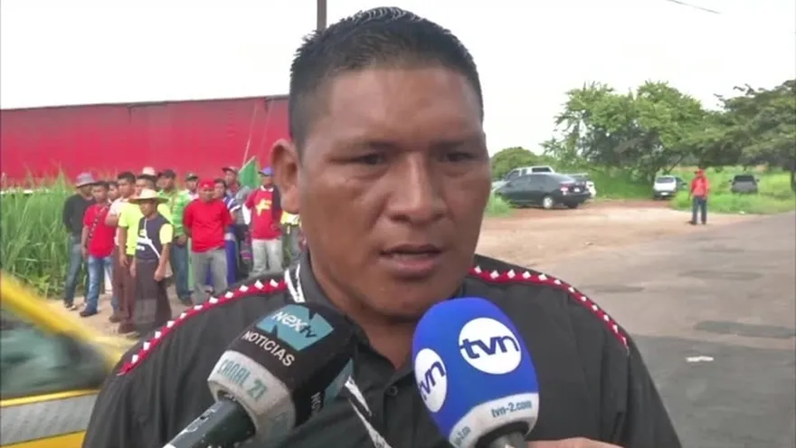 Indígenas se manifiestan en Aguadulce