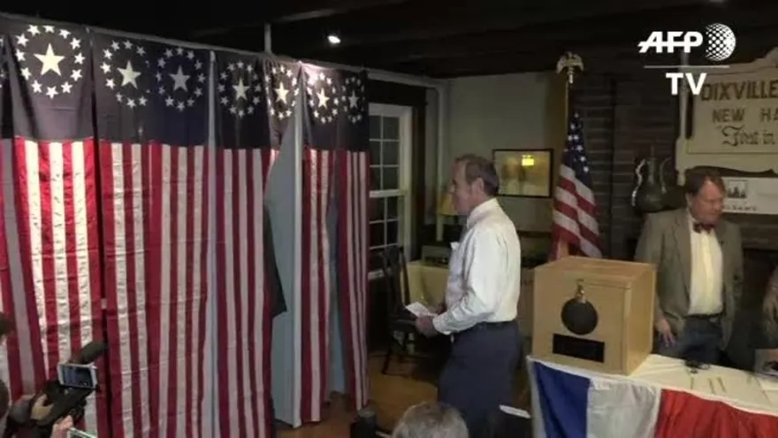 Arranca jornada electoral de EEUU en poblado de New Hampshire