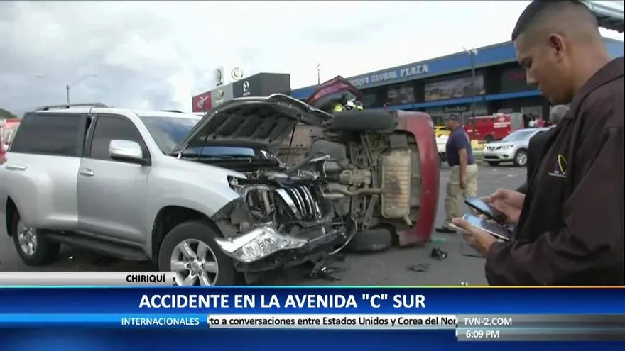 Funcionarios del SPI sufren accidente en Chiriquí