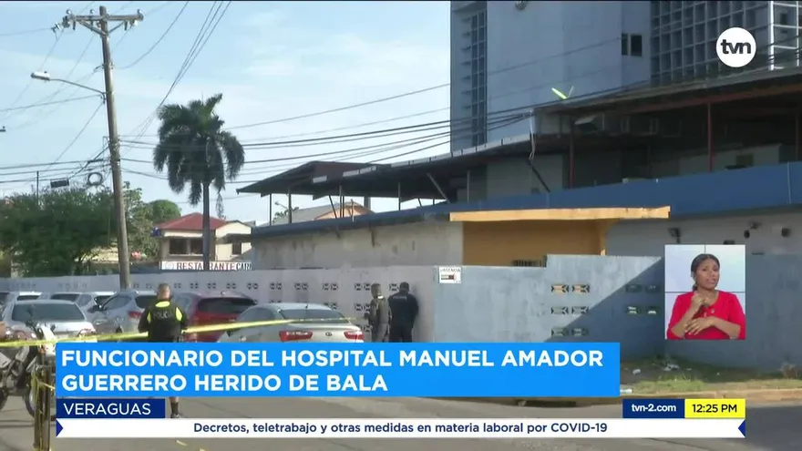 Se registra incidente con arma de en hospital de Colón