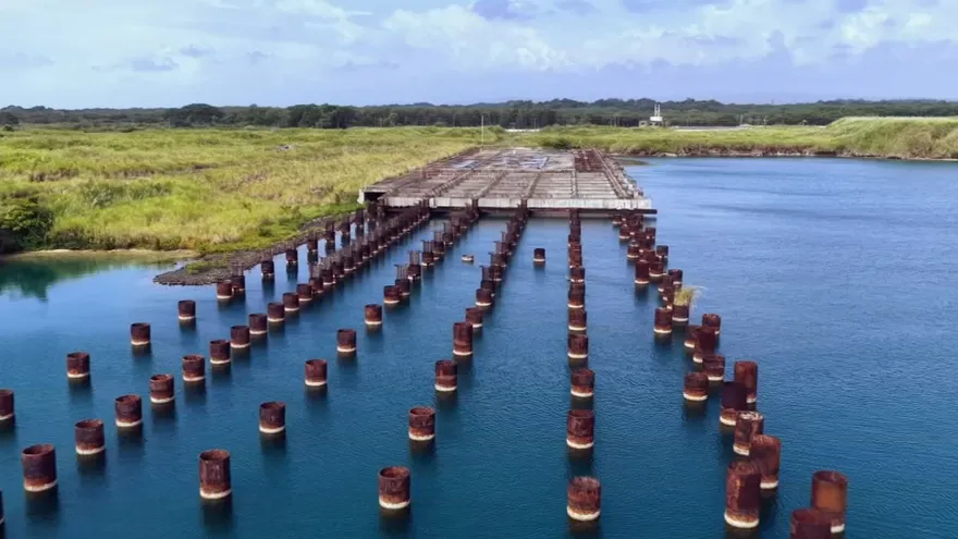 Imágenes del proyecto abandonado en la concesión de Isla Margarita.