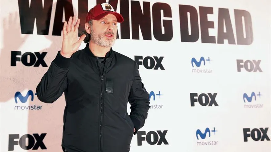 Uno de los actores protagonistas de The Walking Dead, Andrew Lincoln, durante un evento con fans.