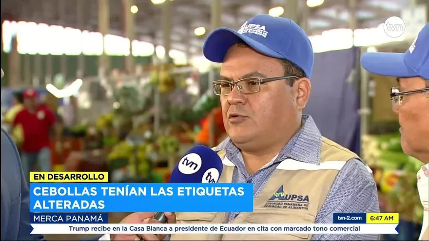 Autoridades verifican cebollas en Merca Panamá