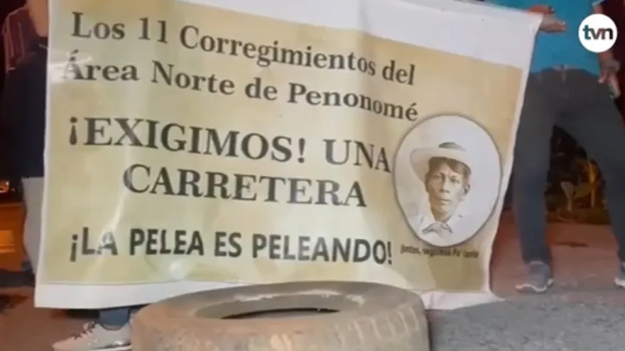 Comunidades del norte de Penonomé realizan protesta