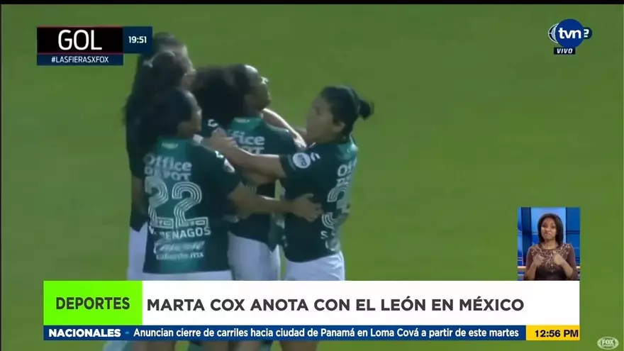 Marta Cox anota en empate del León en el fútbol femenino mexicano