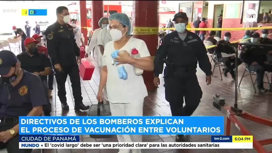 Bomberos aclaran como funciona vacunación de voluntarios