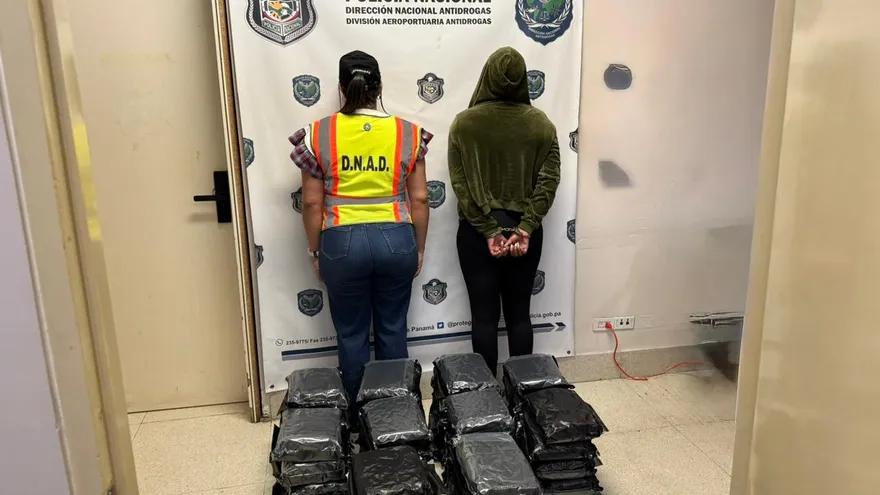 extranjera aprenhedida en el Aeropuerto de Tocumen