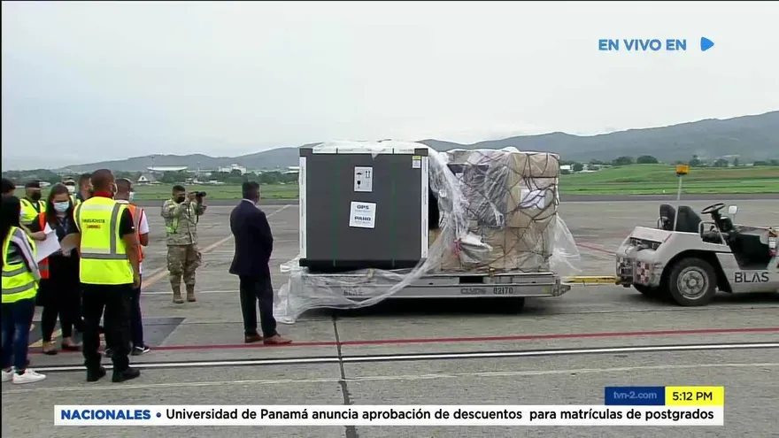 Llegaron a Panamá el segundo lote de vacunas de AstraZeneca