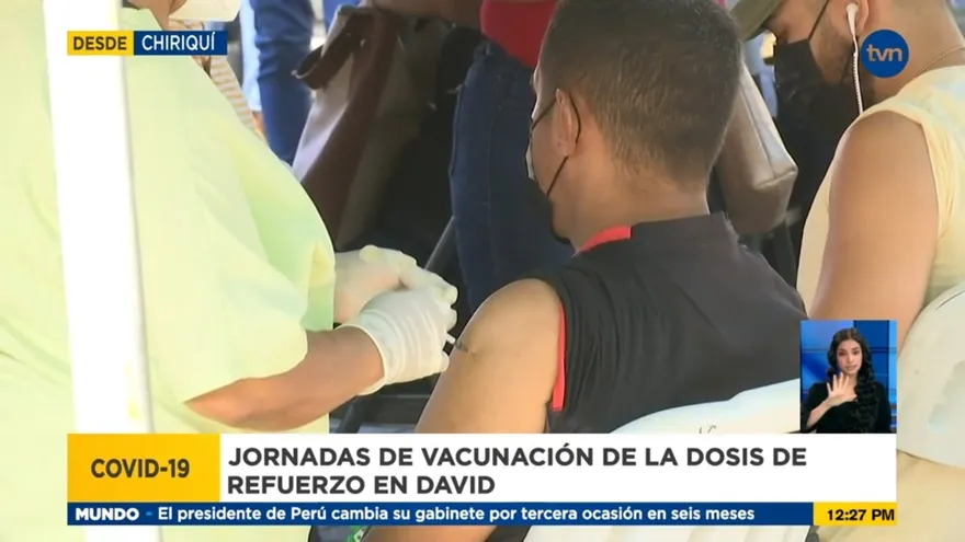 Continúa jornada de vacunación por refuerzo en Chiriquí