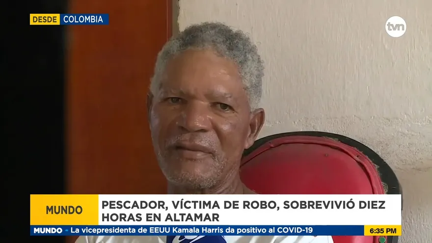 Pescador sobrevivió diez horas en altamar tras ser asaltado por delincuentes