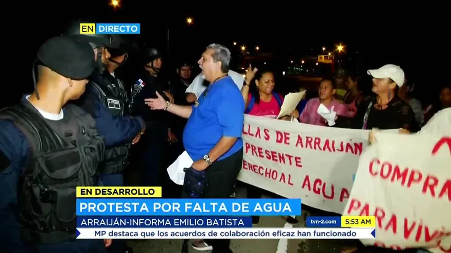 Protestas en Arraiján por falta de agua potable