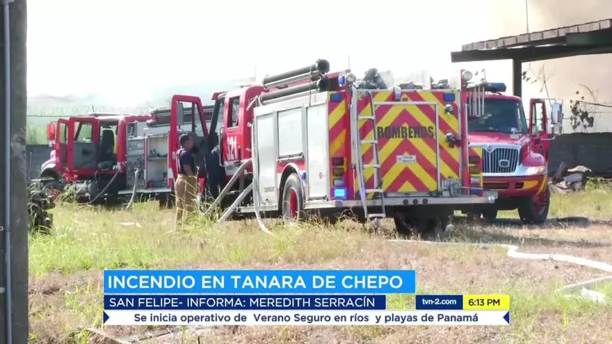 Se registra incendio en taller de ebanistería en Chepo