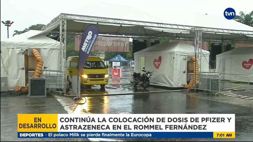 Continúa vacunación en el Rommel Fernández