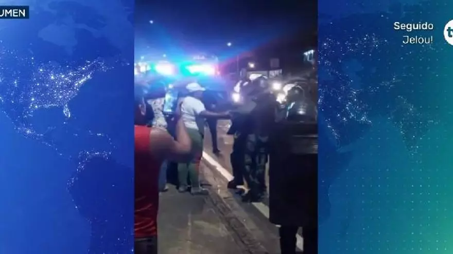 Situación tensa en  manifestación por falta de agua en Cabuya de Tocumen.