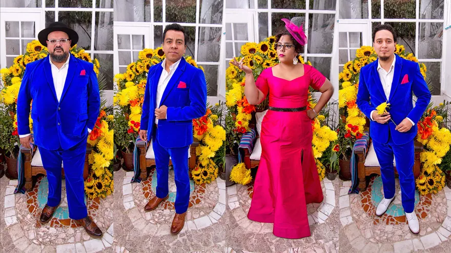 Miembros de La Santa Cecilia en una imagen promocional de su nuevo álbum "Amar y vivir".