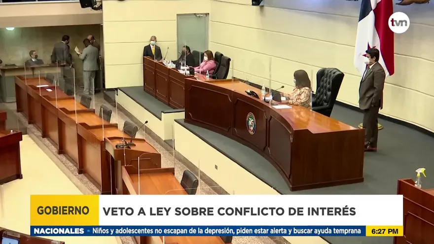 Reacciones por veto a ley sobre conflicto de interés